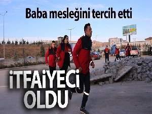 Genç kadın baba mesleğini tercih etti, itfaiyeci oldu