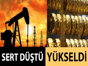 Petrol fiyatları sert düştü, altın yükseldi