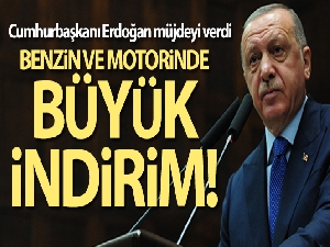 Cumhurbaşkanı Erdoğan müjdeyi verdi! Benzin ve motorinde büyük indirim