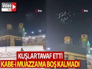 Kuşların Kabe-i Muazzama'yı tavafı