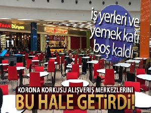 Korona virüsü alışveriş merkezlerini vurdu