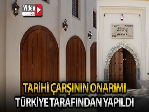 Tarihi Kayseri Çarşısı'nın onarımı Türkiye tarafından yapıldı