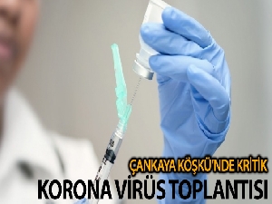 Çankaya Köşkünde 'Korona virüs' toplantısı