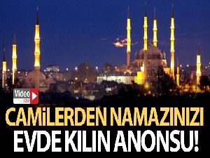 Camilerden korona virüsü için önlem anonsu yapıldı