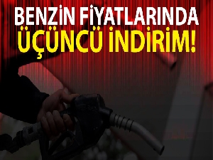 Akaryakıta üçüncü indirim