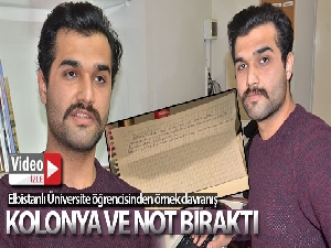 Karantinadaki umrecilere kolonya ve not bırakan üniversite öğrencisi konuştu