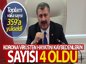Korona virüsten hayatını kaybedenlerin sayısı 4 oldu