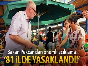 Bakan Pekcan sebze-meyve toptan ve perakende satışına yönelik tedbirleri açıkladı