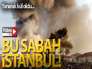 Bahçelievler'de korkutan yangın