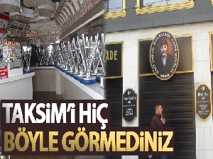 Taksim'de restoran ve lokanta esnafı kepenk kapattı