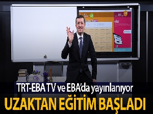MEB tarafından alınan kararla uzaktan eğitim, TRT-EBA TV ve Eğitim Bilişim Ağı (EBA) üzerinden başladı