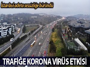 İstanbul'un Pazartesi trafiğine 'korona virüs' etkisi