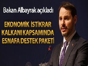 Bakan Albayrak, Halkbank aracılığıyla esnafa iki desteğin devreye alındığını açıkladı