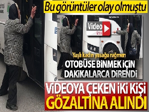 Yaşlı kadını videoya çeken ve hakaret eden 2 kişi gözaltına alındı