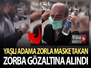 İstanbul'da yaşlı adama zorla maske takan kişi gözaltına alındı