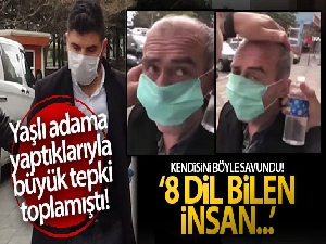 Yaşlı adama zorla maske takan ve kafasına kolonya döken şüpheli adliyede