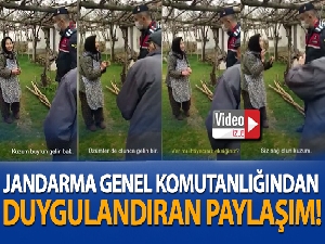 Jandarma Genel Komutanlığından duygulandıran paylaşım