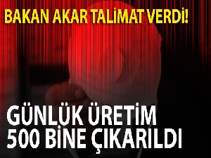 Akar talimat verdi, Bakanlığa bağlı fabrikalarda maske üretimi arttı