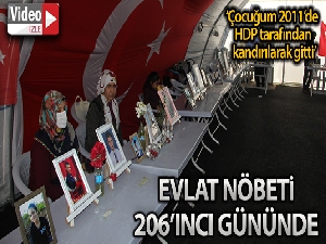HDP önündeki ailelerin evlat nöbeti 206'ncı gününde