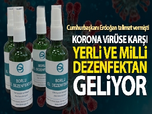 Korona virüse karşı bor katkılı el dezenfektanı geliyor
