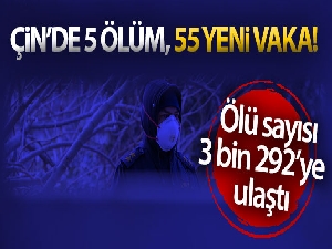 Çin'de 5 ölüm, 55 vaka kaydedildi