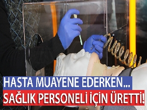 Sağlık personeli için Korana virüsten korunma aparatı üretti