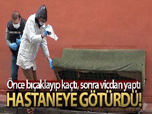 Arkadaşını bıçaklayıp kaçtı, ardından vicdan yapıp hastaneye götürdü