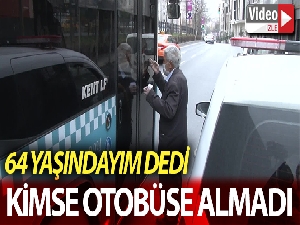 İstanbul'da yaşlı adamın otobüs şoförleriyle imtihanı