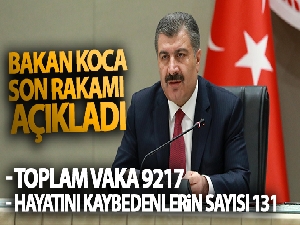 Bakan Koca son rakamı açıkladı! Bugünkü vaka sayısı 1815, vefat sayısı 23
