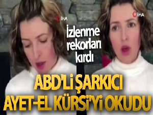 ABD'li şarkıcı Jennifer Grout, Ayet-el Kürsi'yi okudu