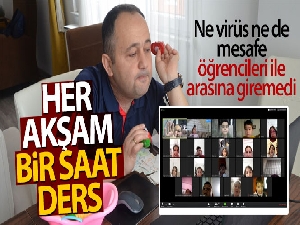Ne virüs ne de mesafe öğrencileri ile arasına giremedi