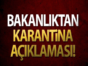 İçişleri Bakanlığı: 'Ülke genelinde 39 yerleşim yerinde karantina uygulamasına başlandı'
