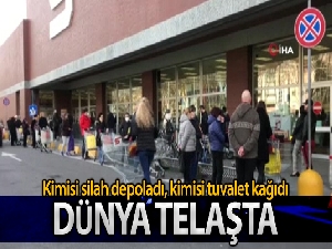 ABD'liler silah depolarken, Avrupa ülkeleri tuvalet kağıdına akın etti