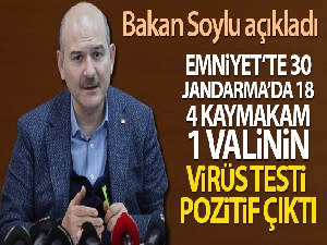 İçişleri Bakanı Soylu'dan emniyet ve kamudaki korona virüs vaka sayıları açıklaması