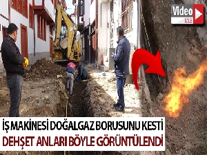 Tokat'ta korkutan anlar cep telefonu ile görüntülendi