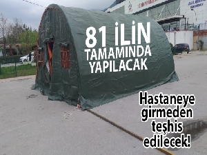 Korona virüs hastaneye girmeden teşhis edilecek
