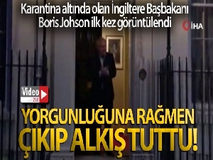 Karantinadaki İngiltere Başbakanı Johnson ilk kez görüntülendi