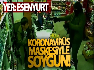 'Korona virüs' maskesiyle tekel bayisini silahla soydu