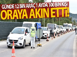 Bodrum'a günde 12 bin araç, bir ayda 100 bin tatilci akın etti