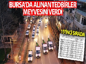 Bursa'da alınan tedbirler meyvesini verdi