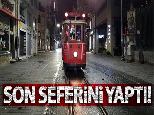 Beyoğlu Nostaljik Tramvay son seferini yaptı