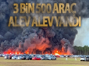 Florida'da 3 bin 500 araç alev alev yandı