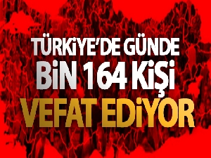 Türkiye'de günde bin 164 kişi vefat ediyor