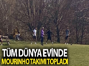 Mourinho ve futbolcular korona virüs dinlemedi, yan yana antrenman yaptı