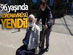 96 yaşında korona virüsü yendi