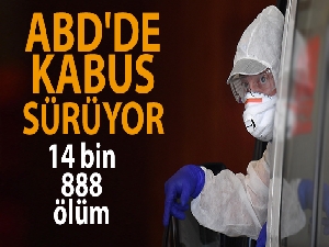 ABD'de korona virüsünden ölenlerin sayısı 15 bine yaklaştı