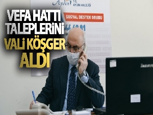 Vefa hattı taleplerini Vali Köşger aldı