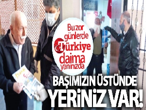 Başımızın üstünde yeriniz var!