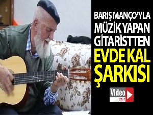 73 yaşındaki gitaristten "Evde kal Türkiye" şarkısı