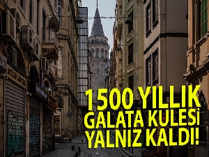 1500 yıllık Galata Kulesi yalnız kaldı